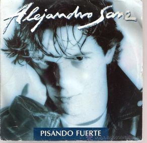 Discos de vinilo: SINGLE PROMO ALEJANDRO SANZ : PISANDO FUERTE